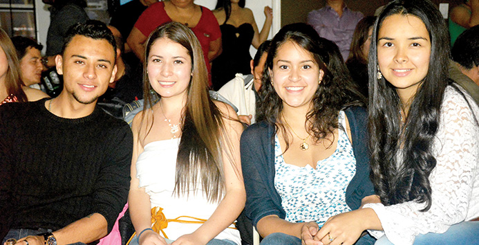 El publico joven tambien se hizo presente