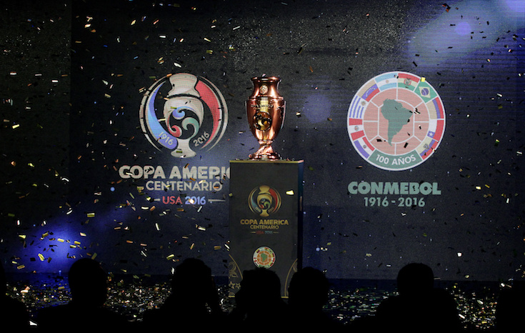 PRESENTACIÓN DEL TROFEO DE LA COPA AMÉRICA CENTENARIO EN BOGOTÁ