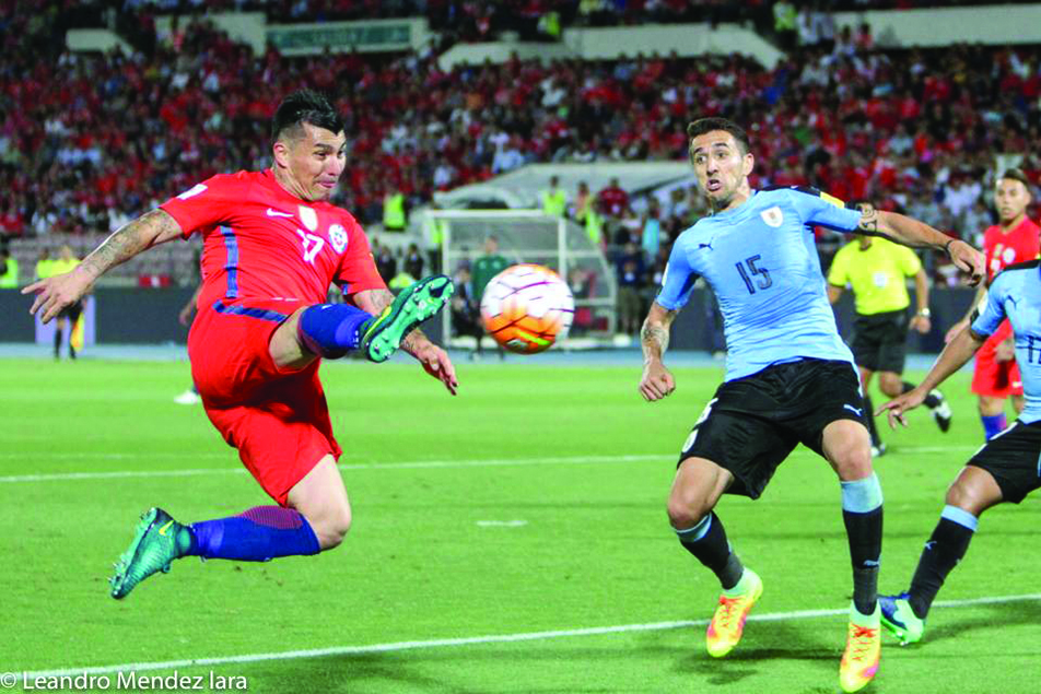 Chile gana 3- 1 a Uruguay