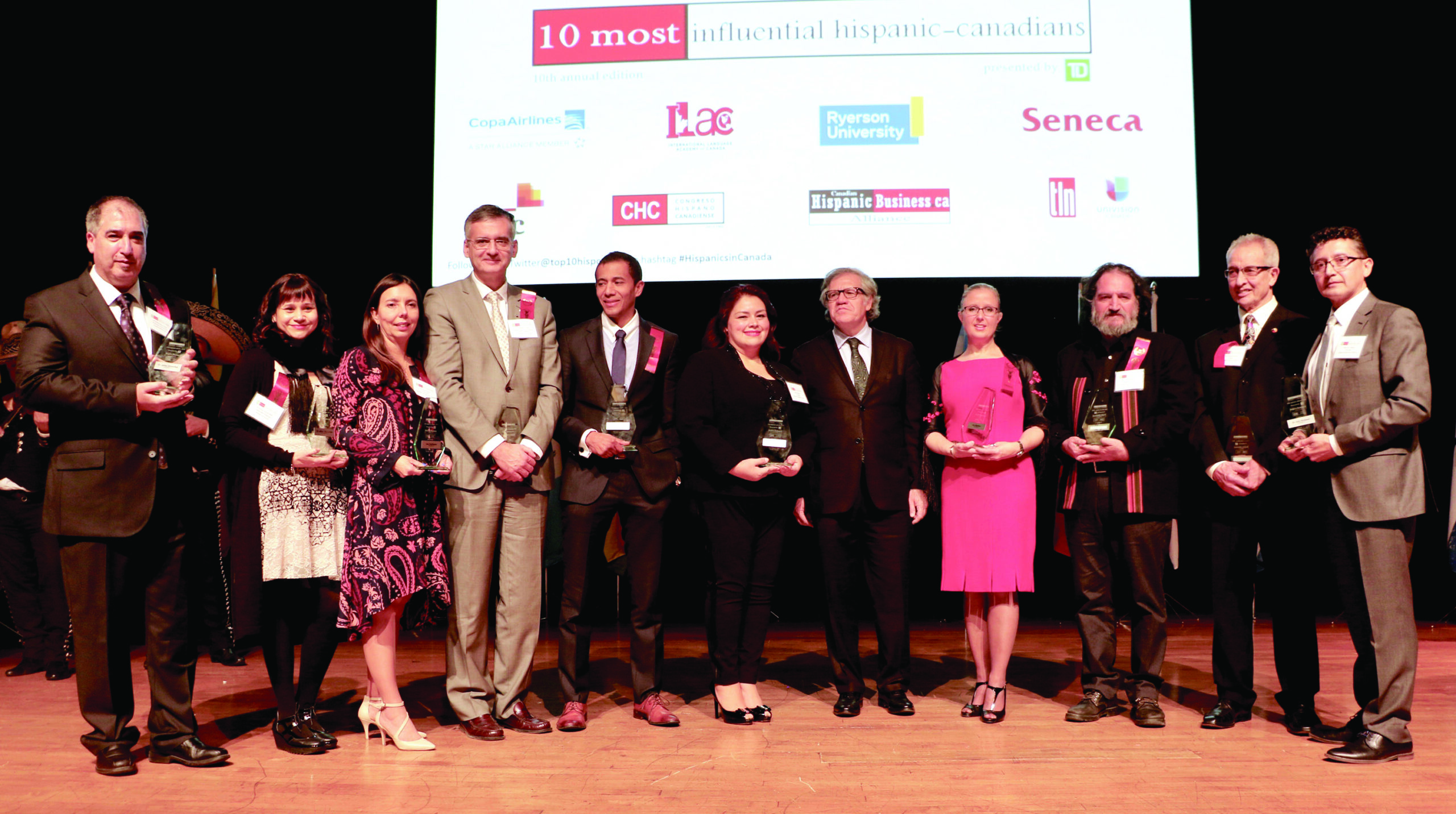 Secretario de la OEA reconoce a los 10 hispanos-canadiensesmás influyentes del 2016