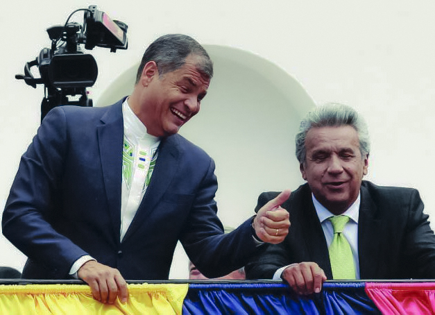 En Ecuador: Rafael Correa rehúye del Gobierno de Lenín Moreno