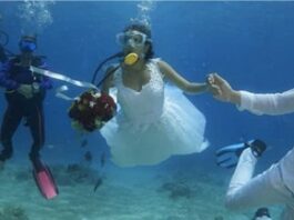 Viral: Boda de cubanos bajo el mar de Varadero Boda bajo el Mar