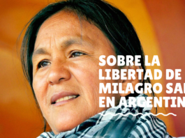 Piden en Canadá libertad de Milagro Sala en Argentina