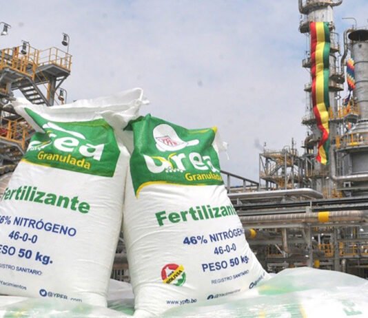 Potencian en Bolivia planta de urea más moderna de Sudamérica