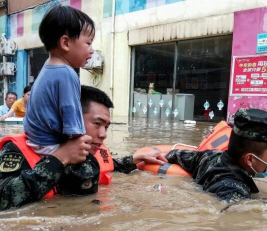 China with more havoc and victims due to downpours and flood