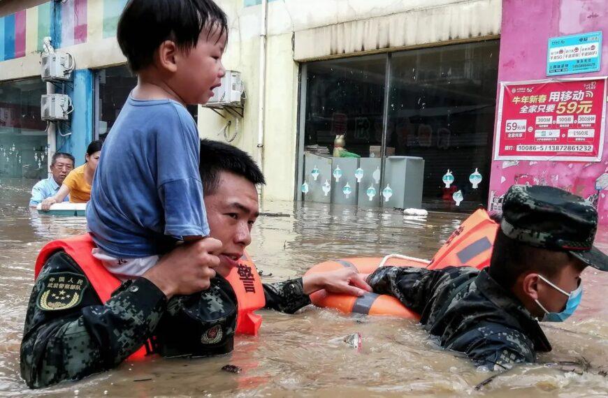 China with more havoc and victims due to downpours and flood