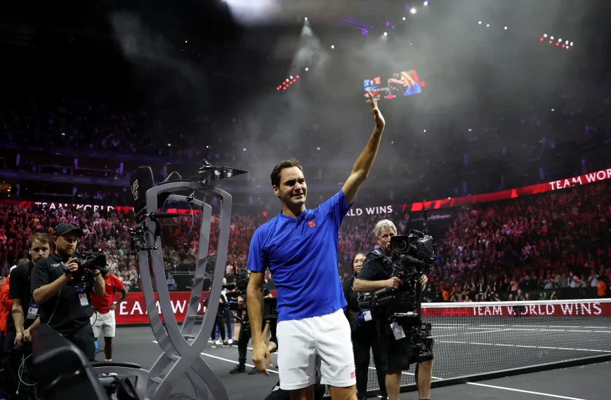 Se retiró el mejor jugador de tenis, Roger Federer