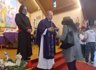 En la Iglesia San Lorenzo. Visita anual del representante de la Diócesis de Toronto