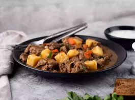 Receta de Guiso de carne con papas