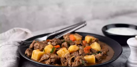 Receta de Guiso de carne con papas