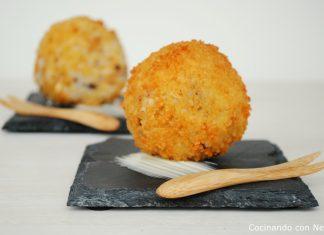 Receta de bolitas de queso y arroz