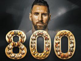 Messi llega a su gol 800
