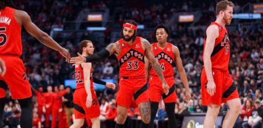 Los Toronto Raptors en su primer torneo de Play in.