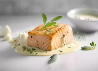 Receta de salmón con nata