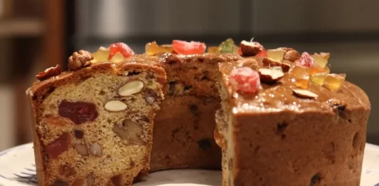 Receta de Pastel de frutos secos