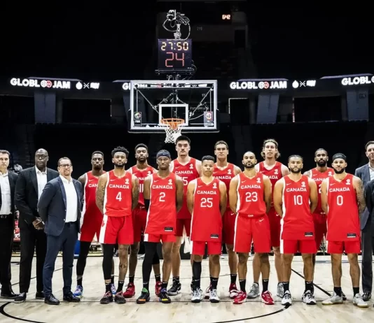 La selección de basketball de Canadá se prepara para el mundial 2023