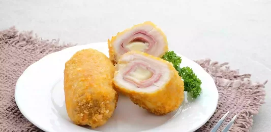 Receta de cordon bleu de pollo relleno de jamón y queso