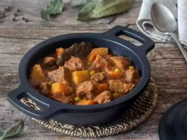 Receta de Estofado de ternera al vino tinto en Crock Pot