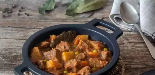 Receta de Estofado de ternera al vino tinto en Crock Pot