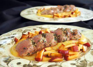 Receta de solomillo de cerdo con manzana