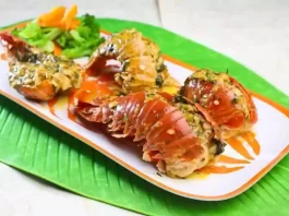 Receta de colitas de langosta en su jugo