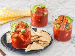 Receta de Cóctel de camarones con Ketchup