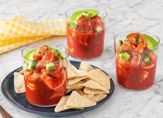 Receta de Cóctel de camarones con Ketchup