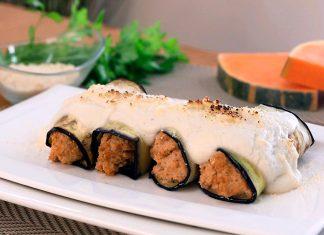 Receta de Canelones de berenjena