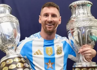 Argentina festeja triunfo en Copa América