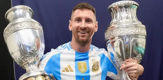 Argentina festeja triunfo en Copa América