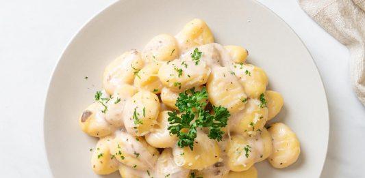 Receta de Ñoquis con salsa de champiñón