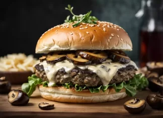 Receta de Hamburguesa de champiñones