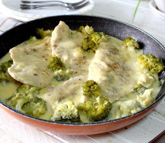 Receta de pollo con brócoli y queso