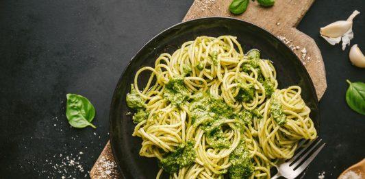 Receta de Espagueti verde con chile poblano