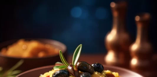 Receta de Cuscús con aceitunas negras y pasas