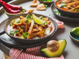 Receta de Sopa mexicana de tortilla