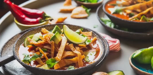Receta de Sopa mexicana de tortilla