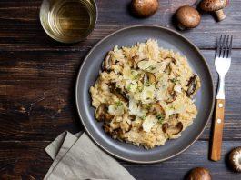 Receta de Risotto de champiñones cremoso