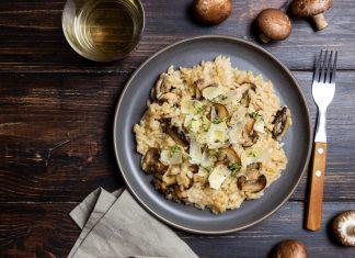 Receta de Risotto de champiñones cremoso