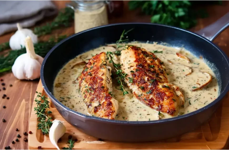 Receta de Pollo al limón con hierbas mediterráneas