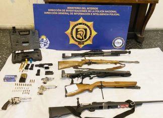 Muchas armas, muchos presos y policías en Uruguay