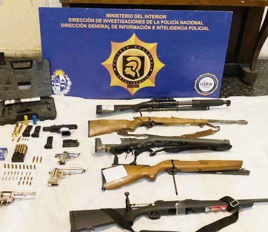 Muchas armas, muchos presos y policías en Uruguay