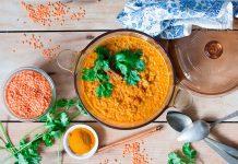 Receta de Lentejas cremosas al coco y especias (sin carne)