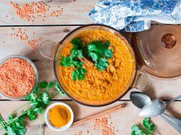 Receta de Lentejas cremosas al coco y especias (sin carne)