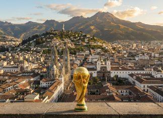 Ecuador recibe el trofeo del Mundial de fútbol 2026