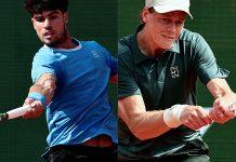 El campeón Alcaraz pierde contra Sinner, nuevo Rey de Montecarlo y número uno del mundo