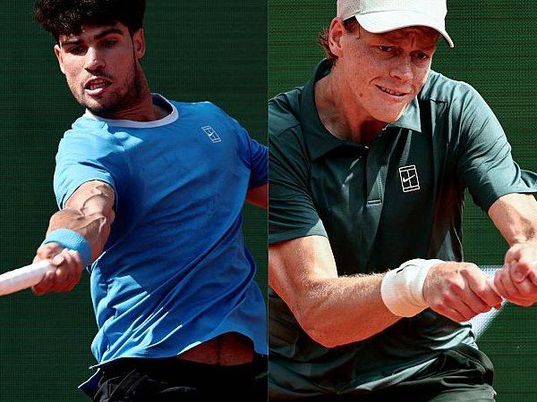 El campeón Alcaraz pierde contra Sinner, nuevo Rey de Montecarlo y número uno del mundo