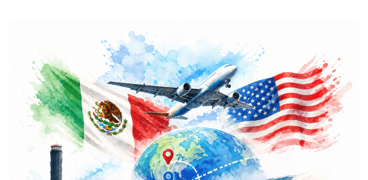 México y EEUU acuerdan medidas en materia de transporte aéreo