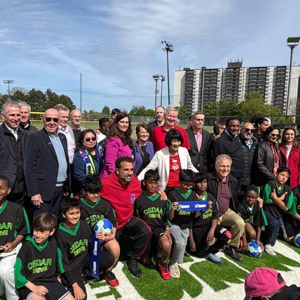 Toronto: inauguran primera minicancha del legado “Fútbol para Todos”