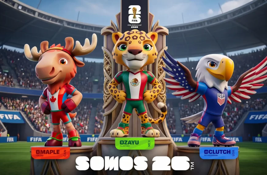 Maple, Zayu y Clutch: las mascotas del Mundial 2026 hacen historia con inteligencia artificial, fútbol y raíces culturales